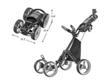 Open Box New Caddytek Explorer V8 golf push cart